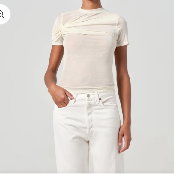 Agolde Denim - Agolde Off White Women's 100% Cotton 90s Straight Leg Jeans_29